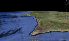 A rota fenícia, de Sagres ao Espichel, em frente em linha reta para o norte, em direção a Lapa da Cova